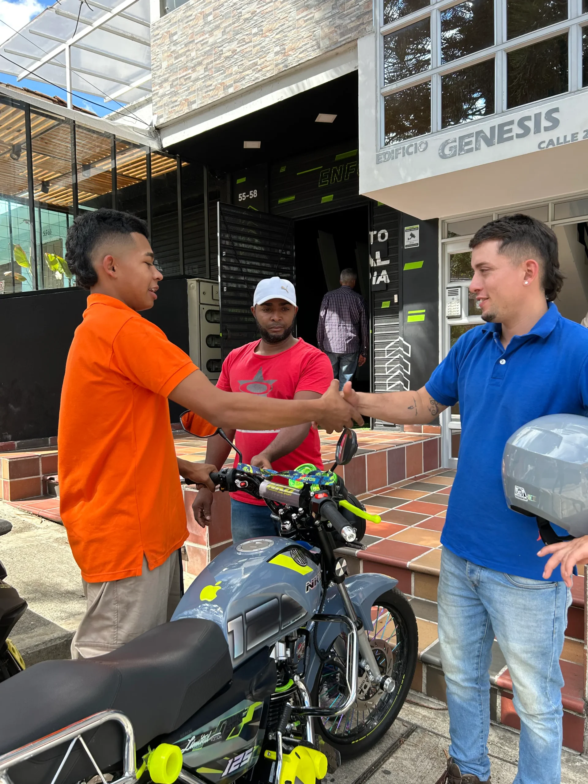 entrega de moto