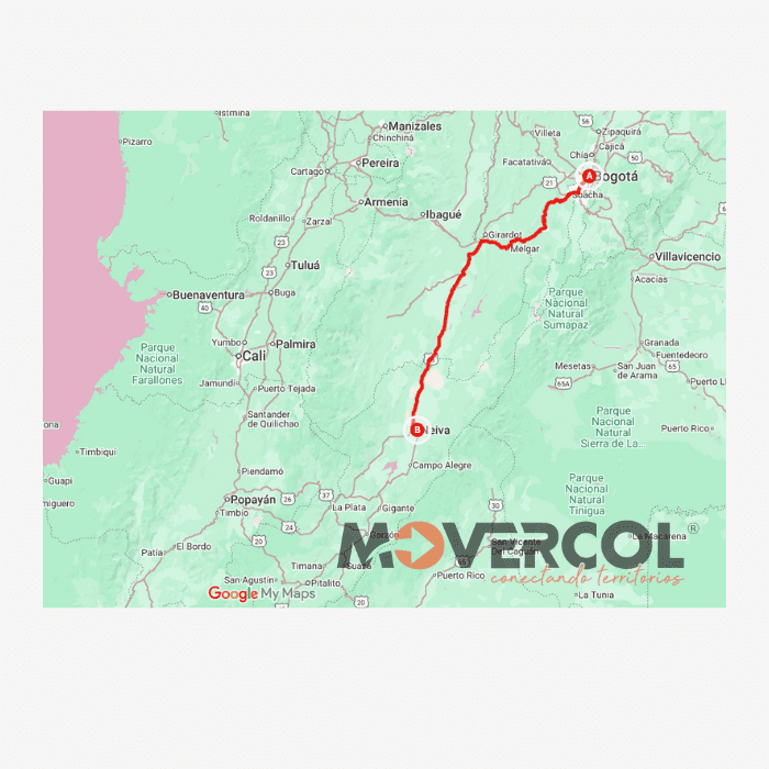 ruta Bogotá a Neiva Movercol ruta Bogotá a Neiva Movercol