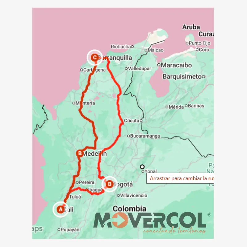Envío de moto de Cali a Barranquilla