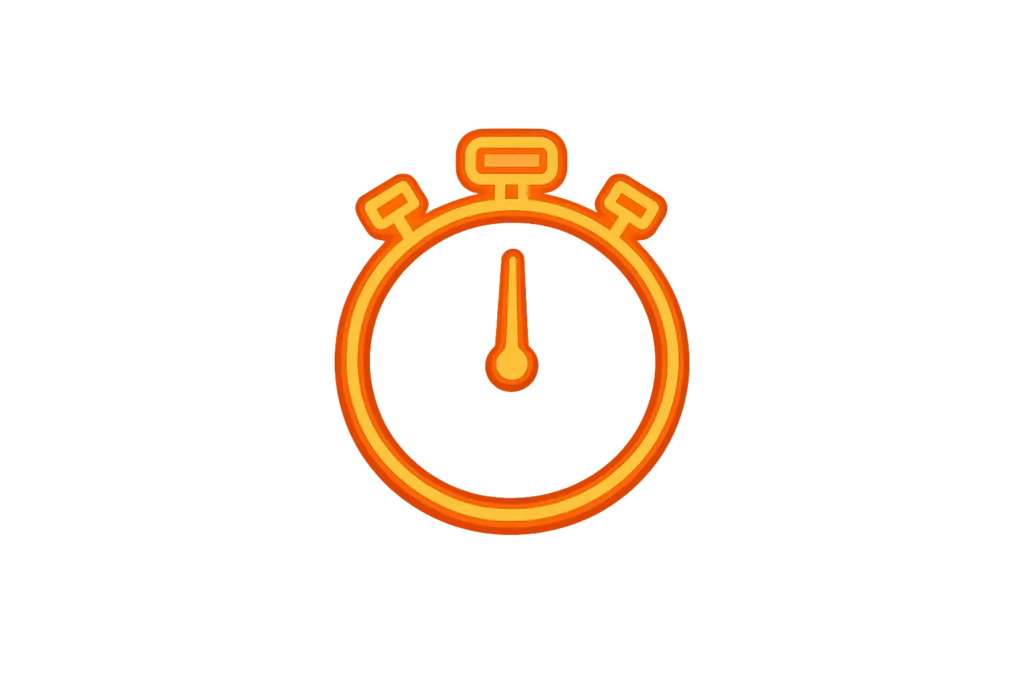 Reloj cronómetro naranja brillante Reloj cronómetro naranja brillante