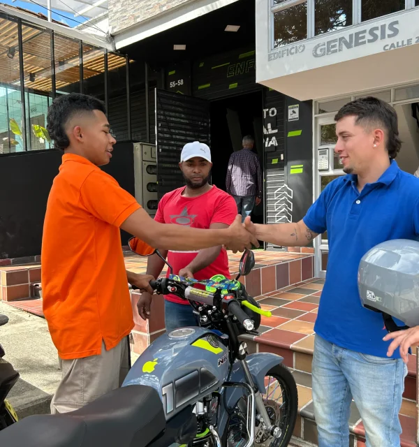 entrega de moto